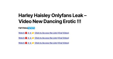 harley haisley sex tape|Harley Parish